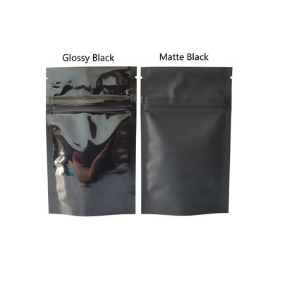 Μαύρη Ziplock συσκευασίας ζιζανίων Mylar απόδειξη μυρωδιάς τσαντών ζιζανίων συνήθειας