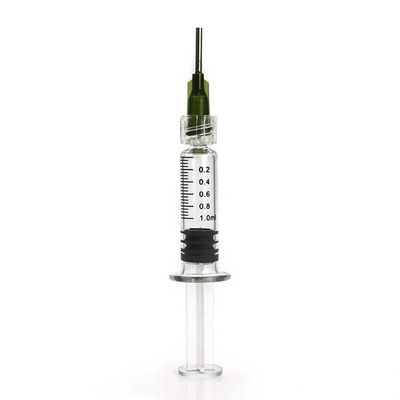Σύριγγες γυαλιού κλειδαριών εργοστασίων 1ml Luer της Κίνας με την αμβλιά βελόνα