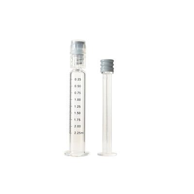 σύριγγα γυαλιού κλειδαριών 2.25ml Luer για τις επαναχρησιμοποιήσιμες σύριγγες κτυπημάτων πετρελαίου συμπύκνωσης