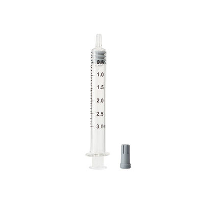 Σύριγγα κλειδαριών γυαλιού 3ml Luer ολίσθησης Luer επαναχρησιμοποιήσιμη για το καθαρό πετρέλαιο