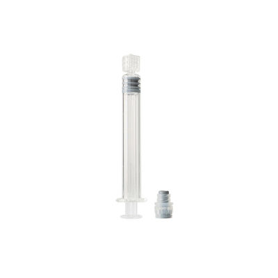 Ιατρικός βαθμός σύριγγα γυαλιού συρίγγων 3ml κλειδαριών Prefillable Luer για το πετρέλαιο καννάβεων CBD