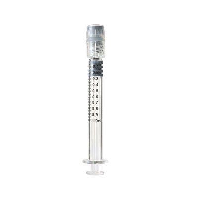 Σύριγγες γυαλιού κλειδαριών εργοστασίων 1ml Luer της Κίνας με την αμβλιά βελόνα