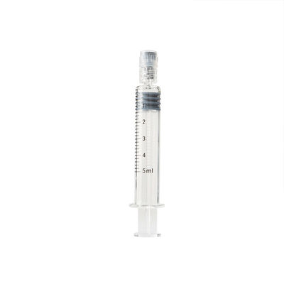 Prefillable κενές σύριγγες κτυπημάτων γυαλιού Borosilicate συρίγγων κλειδαριών 5 μιλ. Luer