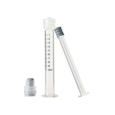 Ιατρικός βαθμός σύριγγα γυαλιού συρίγγων 3ml κλειδαριών Prefillable Luer για το πετρέλαιο καννάβεων CBD