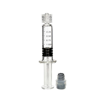 1 ml Luer Lock γυάλινη σύριγγα για αιθέρια έλαια