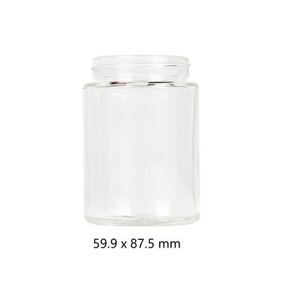 Σαφές ευρύ στόμα 5oz βάζων ζιζανίων γυαλιού λουλουδιών κάνναβης αμόλυβδο
