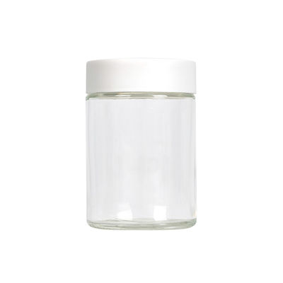 Σαφές ευρύ στόμα 5oz βάζων ζιζανίων γυαλιού λουλουδιών κάνναβης αμόλυβδο