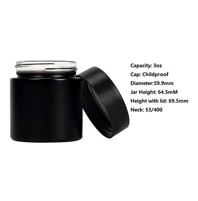 3oz/μέγεθος βάζων D60 * H52 χιλ. ζιζανίων γυαλιού ικανότητας 90ml