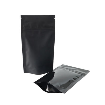 Οι μαύρες τσάντες ζιζανίων 1/4oz μικρές για Ziplock χρωμίου λουλουδιών καννάβεων στέκονται επάνω τη σακούλα