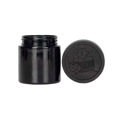 4oz μαύρη πλαστική συσκευασία βάζων καννάβεων λουλουδιών βάζων ζιζανίων με την ΚΑΠ