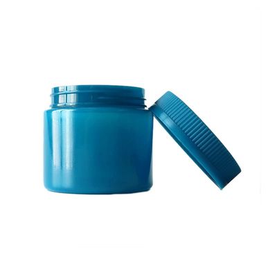 6oz μπλε πλαστικό βάζο ζιζανίων με την ώθηση κάτω &amp; τα καλύμματα απόδειξης παιδιών στροφής