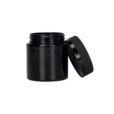 4oz μαύρη πλαστική συσκευασία βάζων καννάβεων λουλουδιών βάζων ζιζανίων με την ΚΑΠ