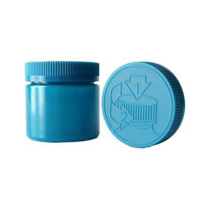 6oz μπλε παιδιών απόδειξης πλαστικό βάζο λουλουδιών στοματικών καννάβεων βάζων ευρύ με την ΚΑΠ