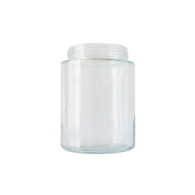 Μεγάλο μεγέθους 18oz μπαμπού βάζο γυαλιού καπακιών ακίνδυνο για τα παιδιά για το λουλούδι CBD