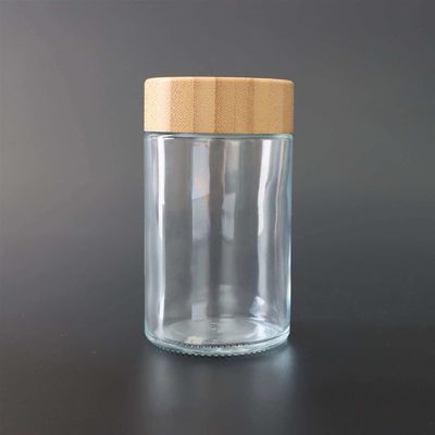 6oz ακίνδυνο για τα παιδιά βάζο αποθήκευσης γυαλιού για το συσκευάζοντας γυαλί ζιζανίων λουλουδιών καννάβεων
