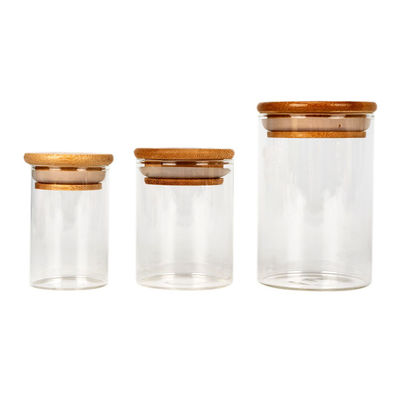 Αεροστεγή βάζα αποθήκευσης γυαλιού Borosilicate τροφίμων για το τσάι χορταριών