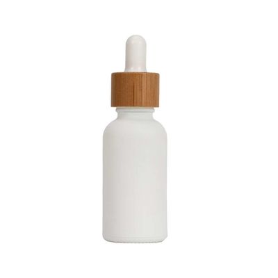 Κενό Dropper γυαλιού μπουκάλι με το ξύλινο τοπ 30ml μπουκάλι ουσιαστικού πετρελαίου μπαμπού