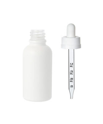 Dropper ακίνδυνο για τα παιδιά 30ml γυαλιού ουσιαστικού πετρελαίου μεταλλινών άσπρο Tincture μπουκάλι
