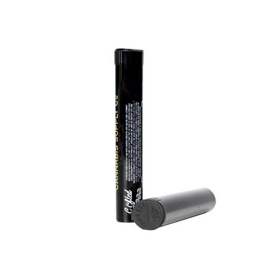 Παιδικό ανθεκτικό Pop Top Tube για Pre Rolls Cigar Tube Custom Μαύρο Pop Top Tube