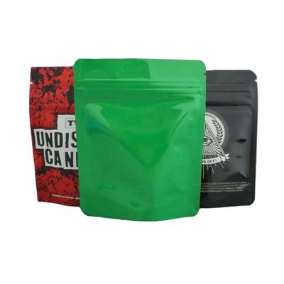 Ανθεκτικές στα παιδιά Custom Mylar τσάντες 3.5 με το λογότυπό μου Holographic Custom Printed Child Proof 8η τσάντες σφραγιστές