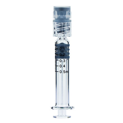 0.5 ml Luer Slip Luer Lock Borosilicate γυάλινες σύριγγες για CBD Oil