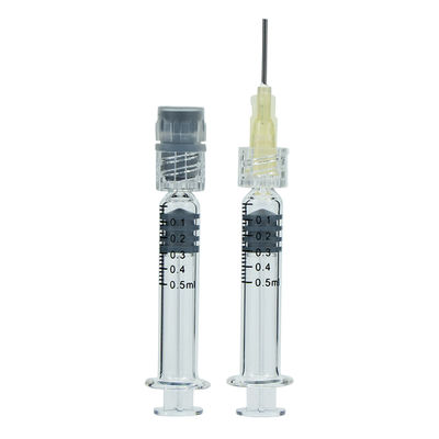 0.5 ml Luer Slip Luer Lock Borosilicate γυάλινες σύριγγες για CBD Oil