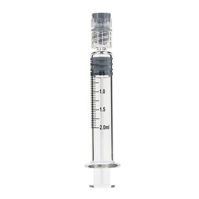 2 ml Luer Lock Προγεμιστές βροσιλικωμένες γυάλινες σύριγγες για αιθέρια έλαια
