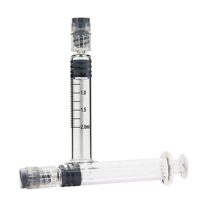 2 ml Luer Lock Προγεμιστές βροσιλικωμένες γυάλινες σύριγγες για αιθέρια έλαια