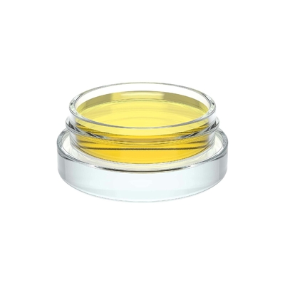 7 ml χαμηλού προφίλ παχιά γυάλινα βάζα καλλυντικών με μαύρα καπάκια για συμπυκνωμένη κρέμα χυλοδέματος