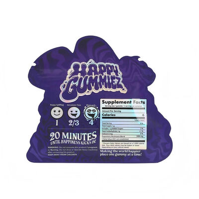 Custom Printed Shape Die-Cut Mylar Bag 3.5 Grams